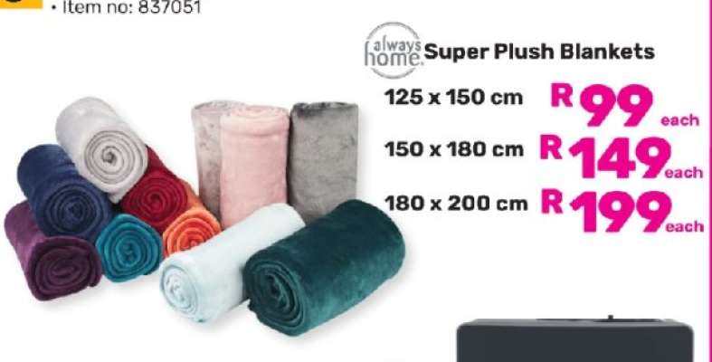 Always Home Super Plush Blankets 125 x 150 cm
