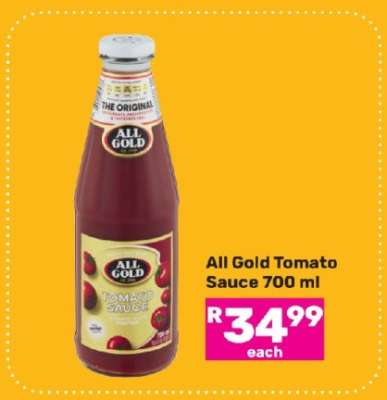 All Gold Tomato Sauce 700 ml