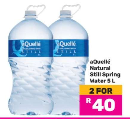 aQuellé Natural Still Spring Water 5 L