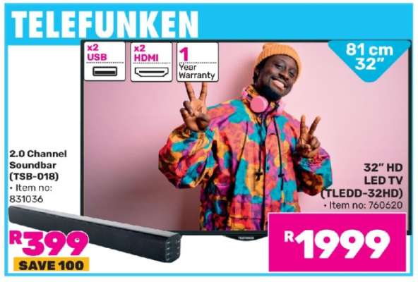 TELEFUNKEN 32" HD LED TV