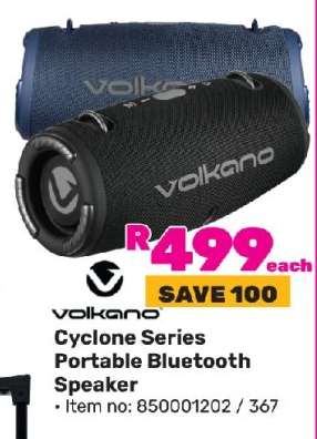 Volkano Cyclone Series Portable Bluetooth Speaker