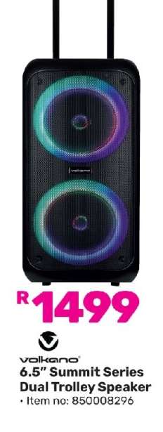 Volkano 6.5” Summit Series Dual Trolley Speaker