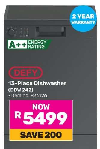 Defy 13 Place Dishwasher DDW 242