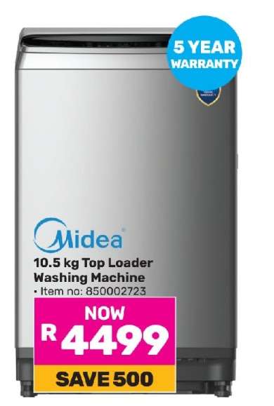Midea 10.5 kg Top Loader Washing Machine