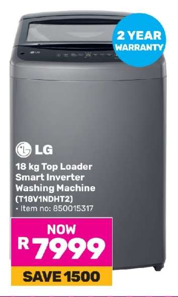 LG 18 kg Top Loader Smart Inverter Washing Machine (T18V1NDHT2)