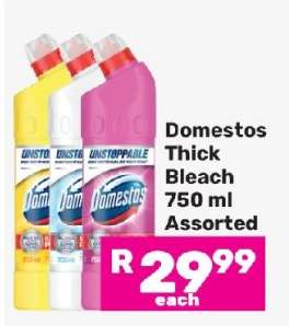 Domestos Thick Bleach 750 ml Assorted
