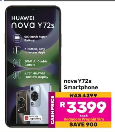 Nova Y72s Smartphone
