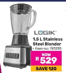 LOGIK 1.5 L Stainless Steel Blender