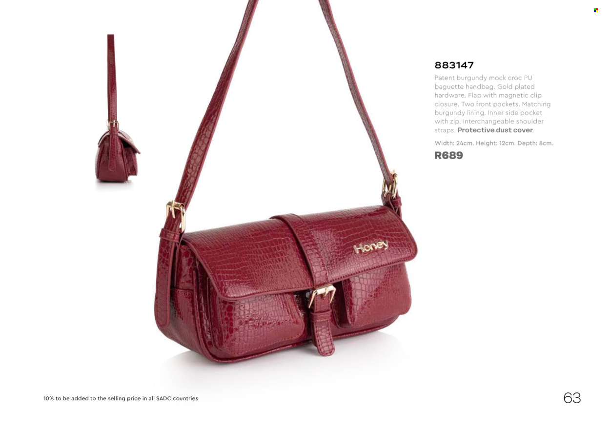 Honey specials. Page 65