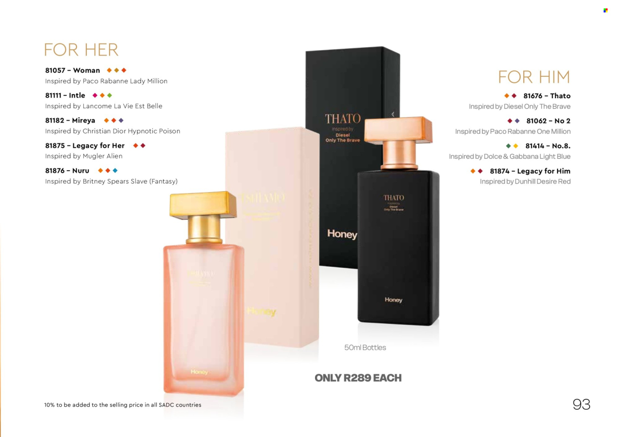 Honey specials. Page 95