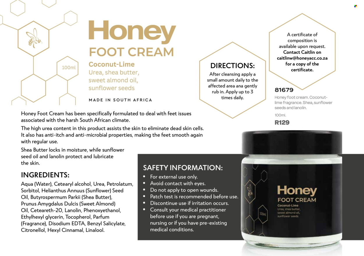 Honey specials. Page 98