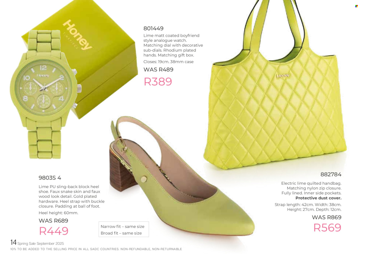 Honey specials. Page 16