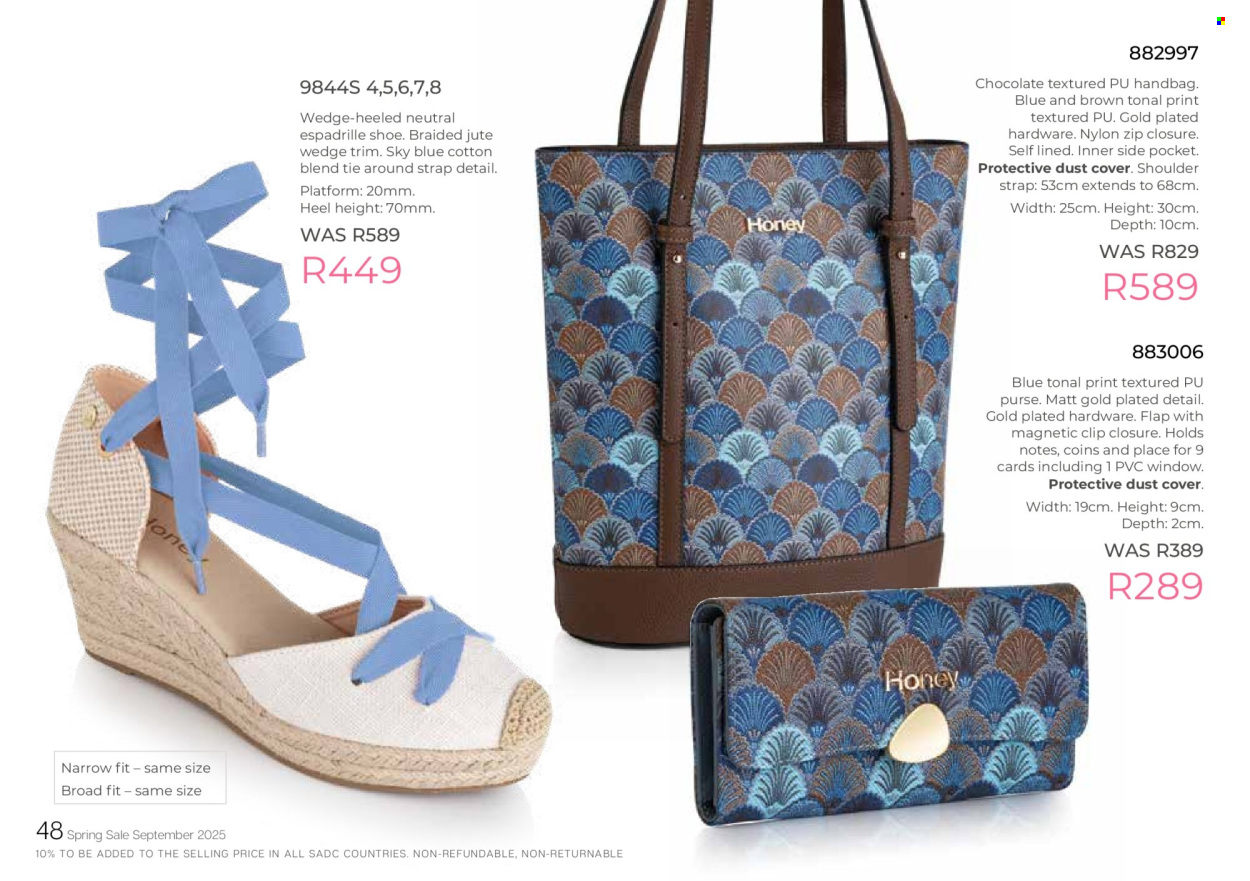 Honey specials. Page 50