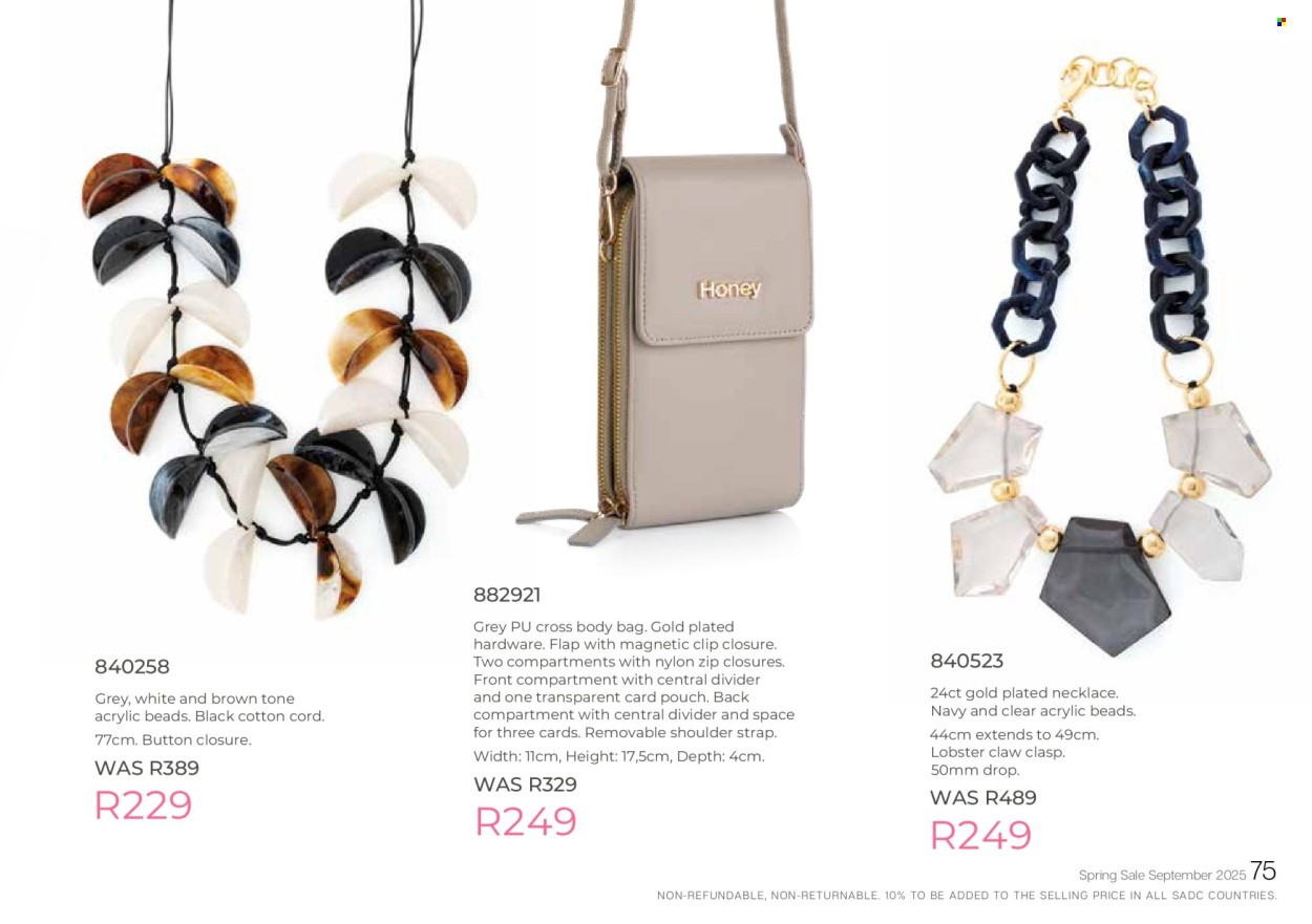 Honey specials. Page 77