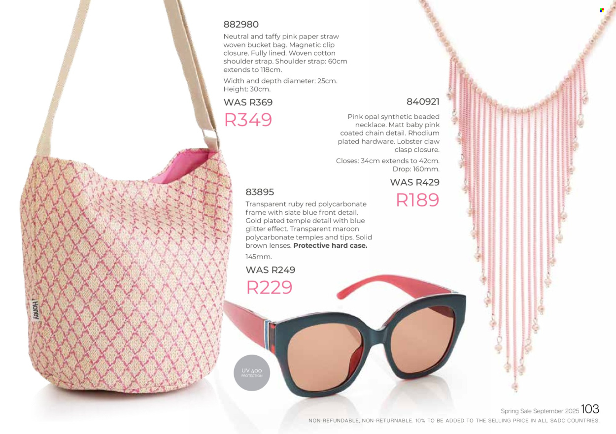 Honey specials. Page 105