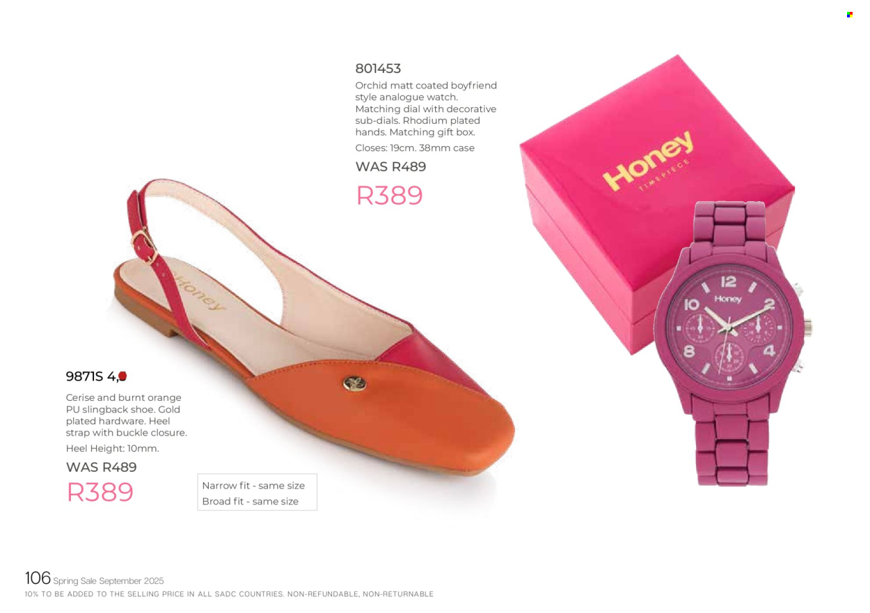 Honey specials. Page 108