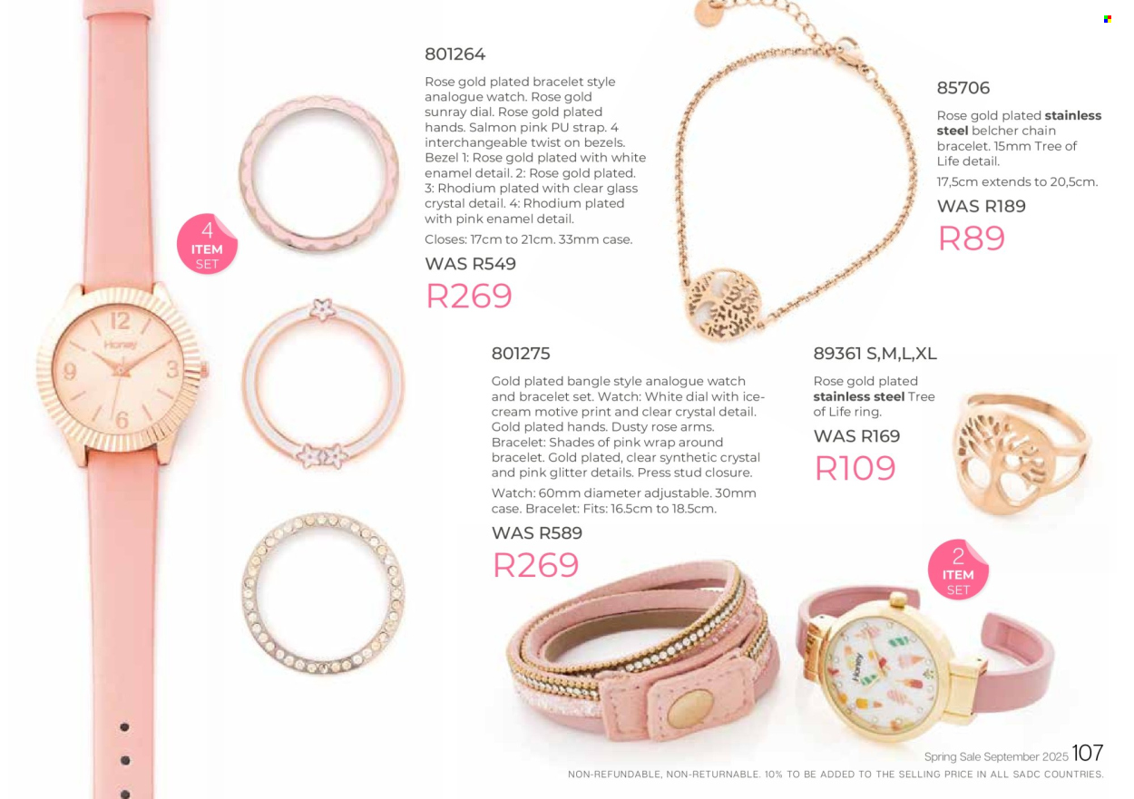 Honey specials. Page 109