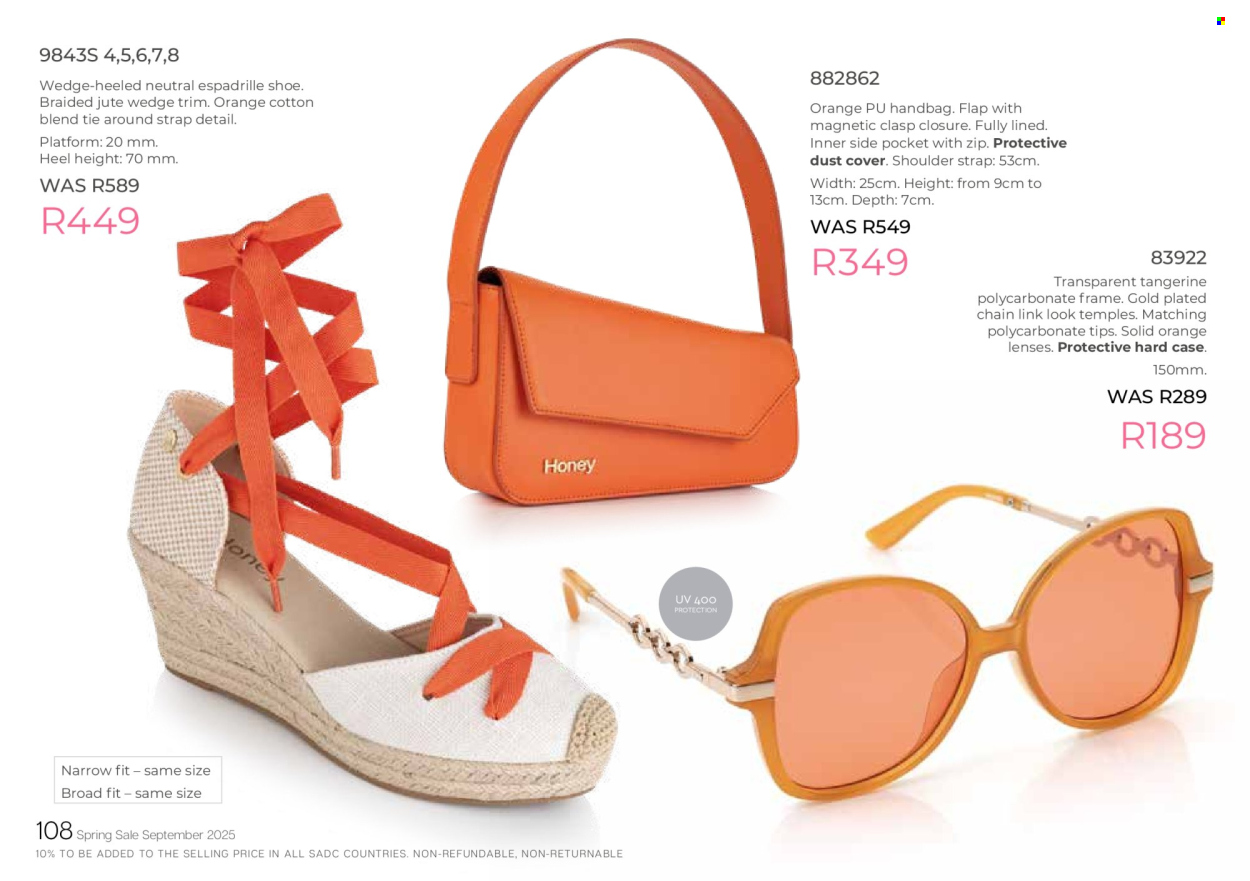 Honey specials. Page 110