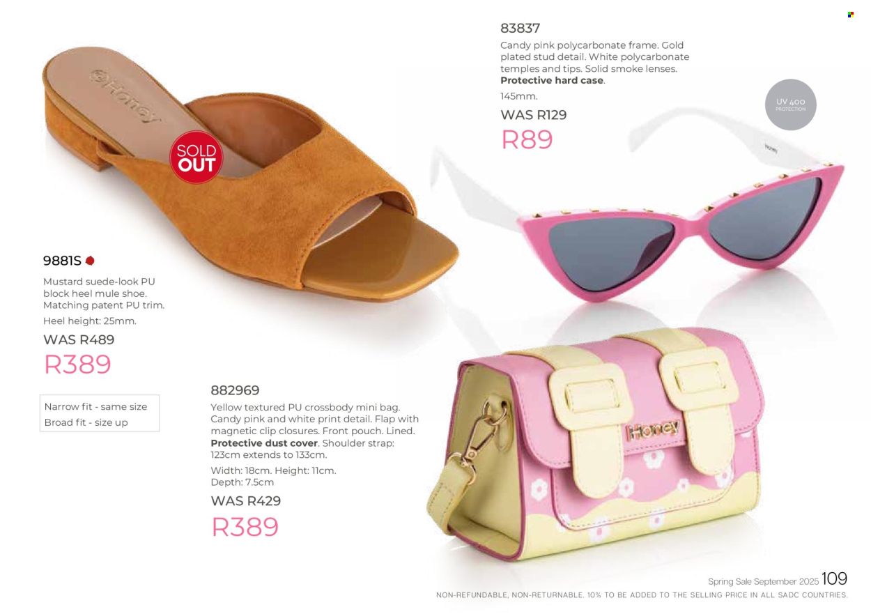 Honey specials. Page 111