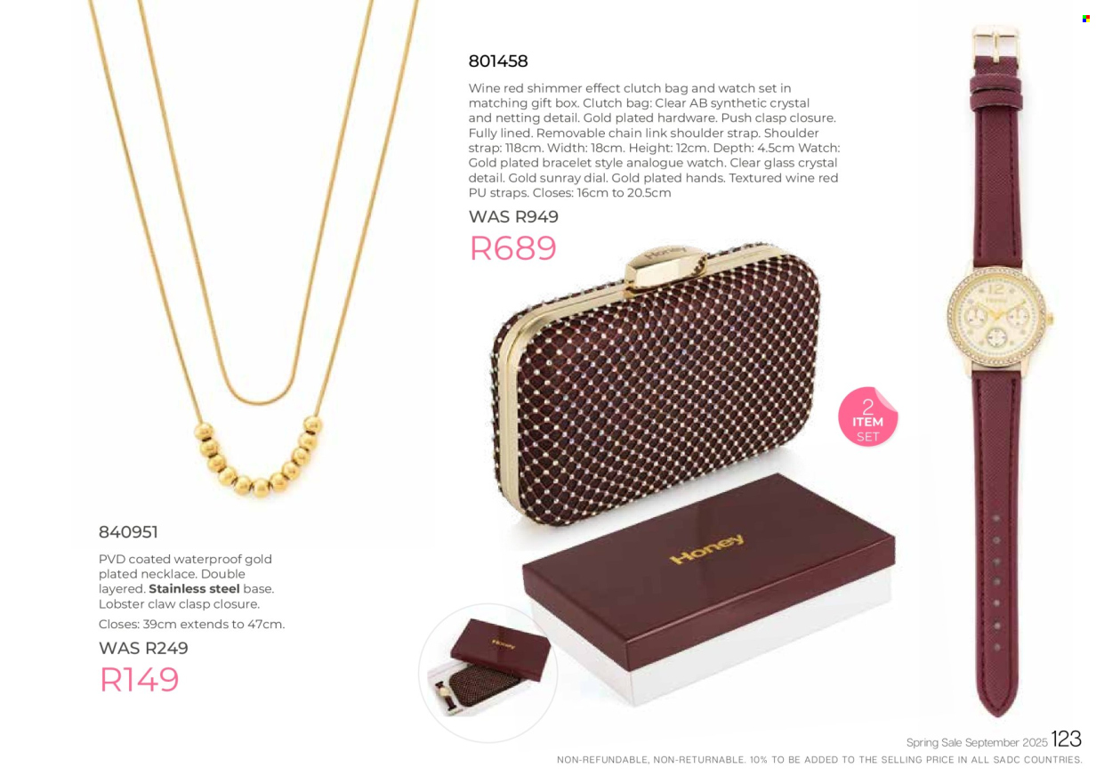 Honey specials. Page 125