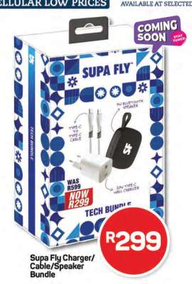 Supa Fly Charger/Cable/Speaker Bundle