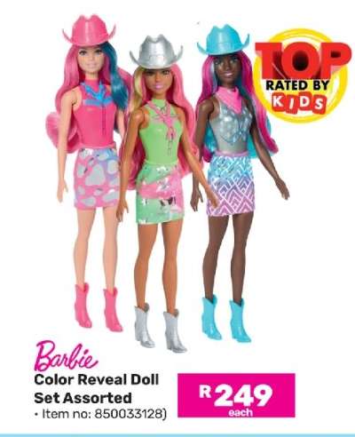 Barbie Color Reveal Doll Set Assorted