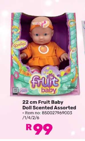 22 cm Fruit Baby Doll Scented Assorted