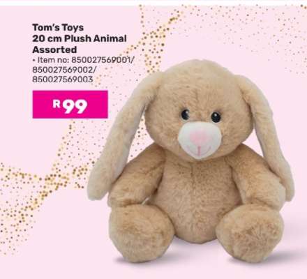 Tom's Toys 20 cm Plush Animal Assorted