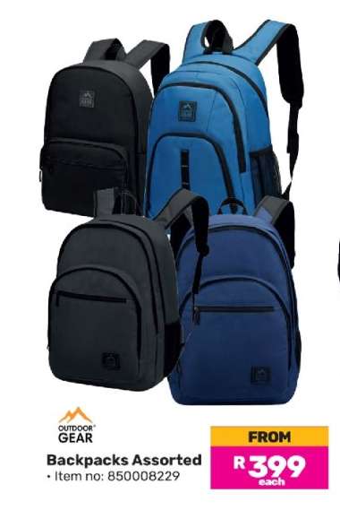 Backpacks Assorted