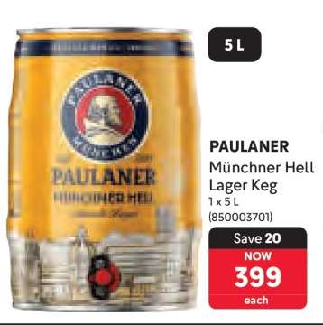 PAULANER Münchner Hell Lager Keg