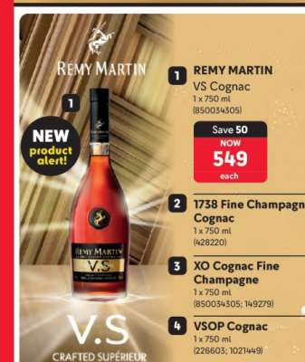 REMY MARTIN VS Cognac