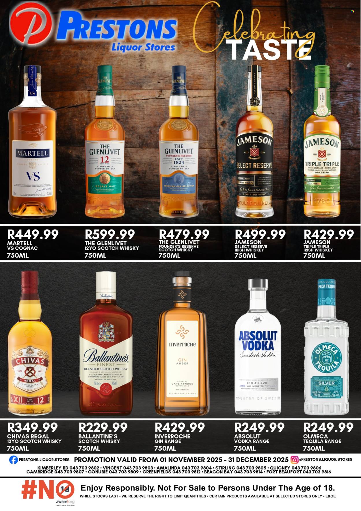 Prestons Liquor Stores specials - 01/11/2025 - 31/12/2025. Page 1