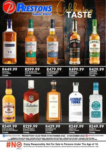 Prestons Liquor Stores catalogue  - 01/11/2025 - 31/12/2025.
