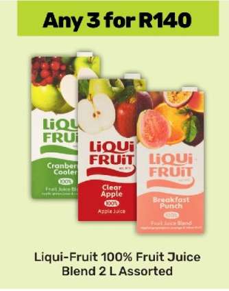 Liqui Fruit 100% Fruit Juice Blend 2 L Assorted