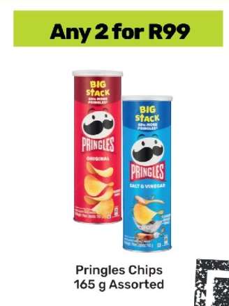 Pringles Chips 165 g Assorted