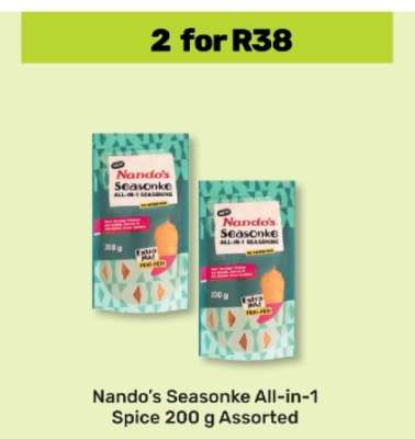 Nando’s Seasonke All-in-1 Spice 200 g Assorted