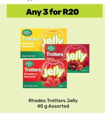 Rhodes Trotters Jelly 40 g Assorted