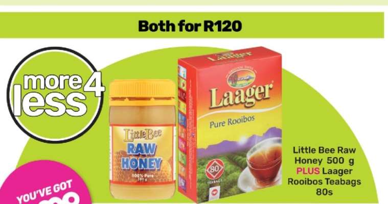 Little Bee Raw Honey & Laager Rooibos Teabags