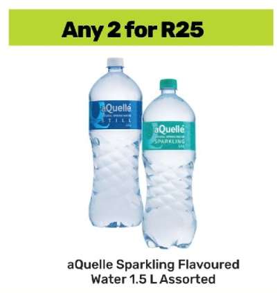 aQuelle Sparkling Flavoured Water 1.5 L Assorted