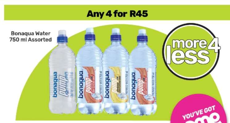 Bonaqua Water 750 ml Assorted