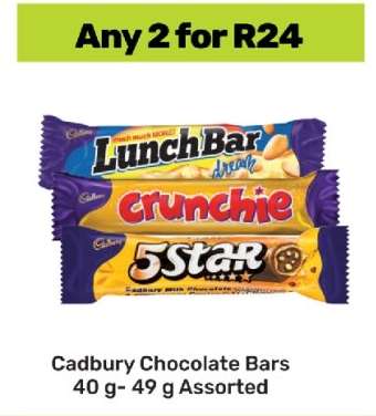 Cadbury Chocolate Bars