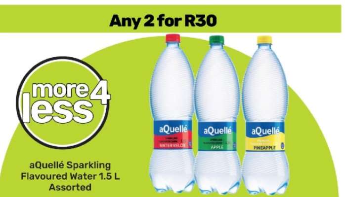 aQuelle Sparkling Flavoured Water 1.5 L Assorted