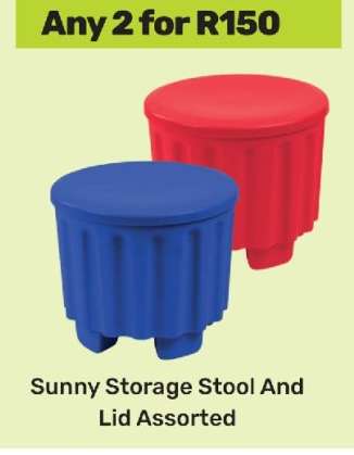 Sunny Storage Stool And Lid Assorted
