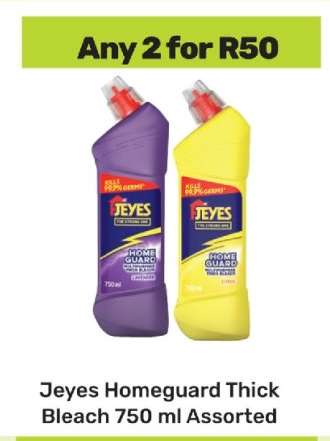 Jeyes Homeguard Thick Bleach 750 ml Assorted
