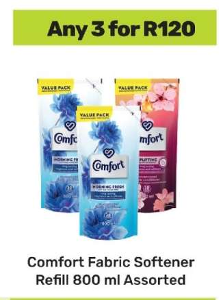 Comfort Fabric Softener Refill 800 ml Assorted