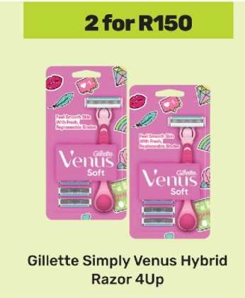 Gillette Simply Venus Hybrid Razor 4Up
