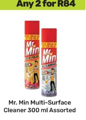 Mr. Min Multi-Surface Cleaner 300 ml Assorted