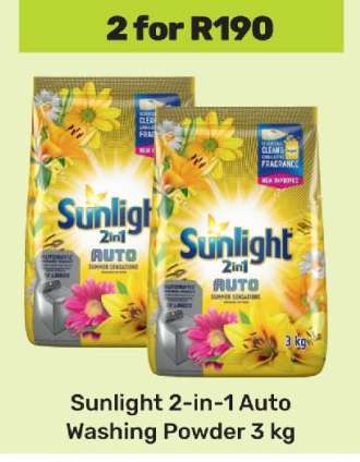 Sunlight 2-in-1 Auto Washing Powder 3 kg