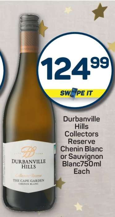 Durbanville Hills Collectors Reserve Chenin Blanc or Sauvignon Blanc 750ml Each