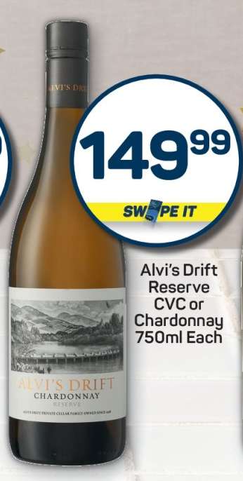 Alvi's Drift Reserve CVC or Chardonnay 750ml Each